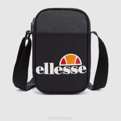 Ellesse bolsa transversal lukka à moda preto H6R6503 acessórios