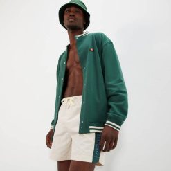 Ellesse calção de banho denso homens bege H6R6445 roupas