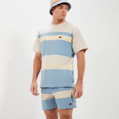 Ellesse calção de banho theroso homens bege/azul H6R6444 roupas