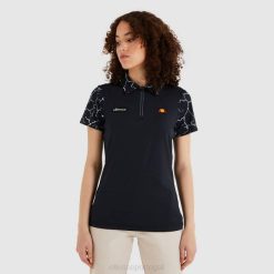Ellesse camisa pólo rique mulheres preto H6R6229 roupas