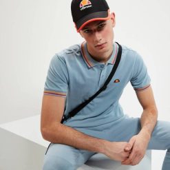 Ellesse camisa pólo rooks homens azul claro H6R6388 roupas