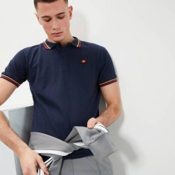 Ellesse camisa pólo rooks homens marinha H6R6387 roupas