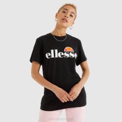 Ellesse camiseta albany preta mulheres antracite H6R661 roupas