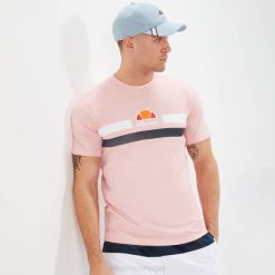 Ellesse camiseta aprel homens luz rosa H6R6370 roupas