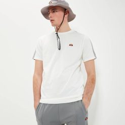 Ellesse camiseta capurso homens off white H6R6379 roupas