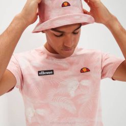 Ellesse camiseta cristia homens luz rosa H6R6339 roupas