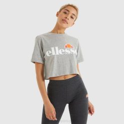 Ellesse camiseta cropped alberta mulheres Margarida cinzenta H6R669 roupas