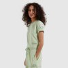 Ellesse camiseta cropped conta-gotas mulheres luz verde H6R6545 roupas