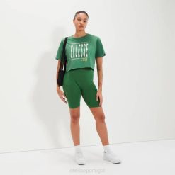 Ellesse camiseta cropped volia mulheres verde H6R687 roupas
