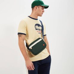 Ellesse camiseta darra homens luz amarela H6R6342 roupas