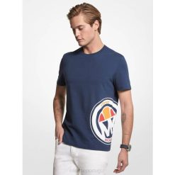 Ellesse camiseta de algodão mk homens logotipo H6R6403 roupas