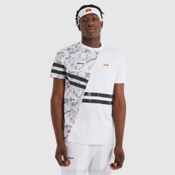 Ellesse camiseta de dígito homens branco H6R6485 roupas