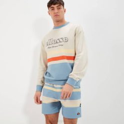 Ellesse camiseta de entrada homens luz amarela H6R6349 roupas