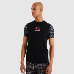 Ellesse camiseta hirona homens preto H6R6475 roupas