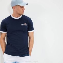 Ellesse camiseta meduno homens marinha H6R6398 roupas