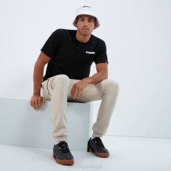Ellesse camiseta meta homens preto H6R6371 roupas