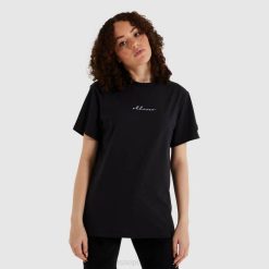 Ellesse camiseta miresa lavada mulheres preto H6R6238 roupas