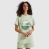 Ellesse camiseta shabunda mulheres luz verde H6R6221 roupas