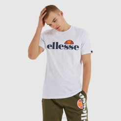 Ellesse camiseta sl prado homens branco H6R6368 roupas
