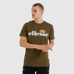 Ellesse camiseta sl prado homens cáqui H6R6366 roupas