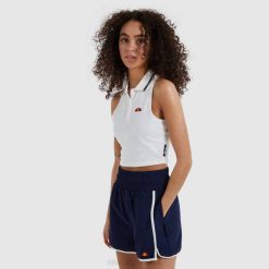 Ellesse colete cropped mulheres off white H6R6239 roupas