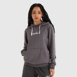 Ellesse conteúdo com capuz mulheres marga cinza escuro H6R6176 roupas
