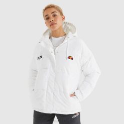 Ellesse jaqueta acolchoada pejo mulheres branco H6R62 roupas
