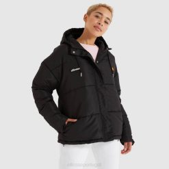Ellesse jaqueta acolchoada pejo mulheres preto H6R61 roupas