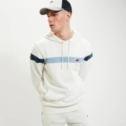 Ellesse moletom com capuz pietro homens off white H6R6313 roupas
