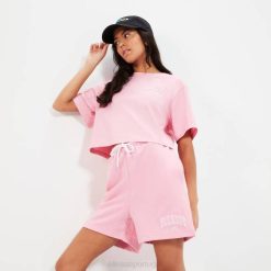 Ellesse moletom cropped guiditta mulheres rosa H6R620 roupas