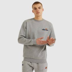 Ellesse moletom de ferro homens cinza H6R6312 roupas