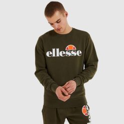 Ellesse moletom sl succiso homens cáqui H6R6291 roupas