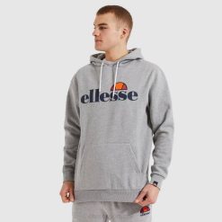 Ellesse sl gottero oh moletom com capuz homens Margarida cinzenta H6R6295 roupas