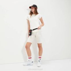 Ellesse sogan curto mulheres off white H6R6144 roupas