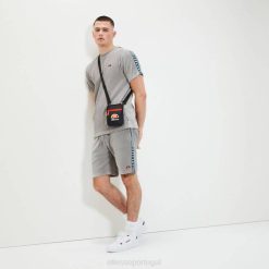 Ellesse tomate curto homens cinza H6R6428 roupas