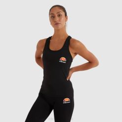 Ellesse top colete curasci mulheres preto H6R676 roupas