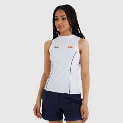 Ellesse top colete tinta mulheres branco H6R6244 roupas