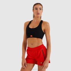 Ellesse top de sutiã de fogo mulheres preto H6R6230 roupas