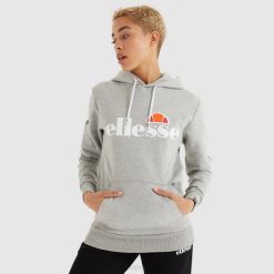 Ellesse torices oh capuz mulheres Margarida cinzenta H6R626 roupas