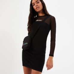 Ellesse vestido drelono mulheres preto H6R6103 roupas